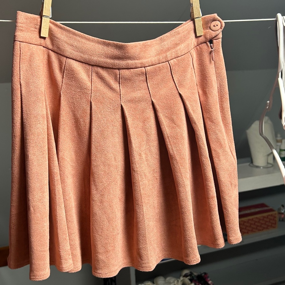 Pink soft forever 21 pleated skirt